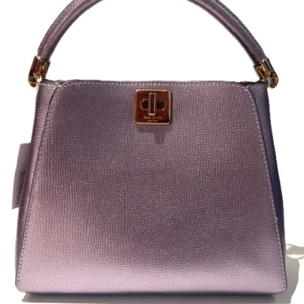 Kate Spade Phoebe Top Handle in Metallic Purple - Small